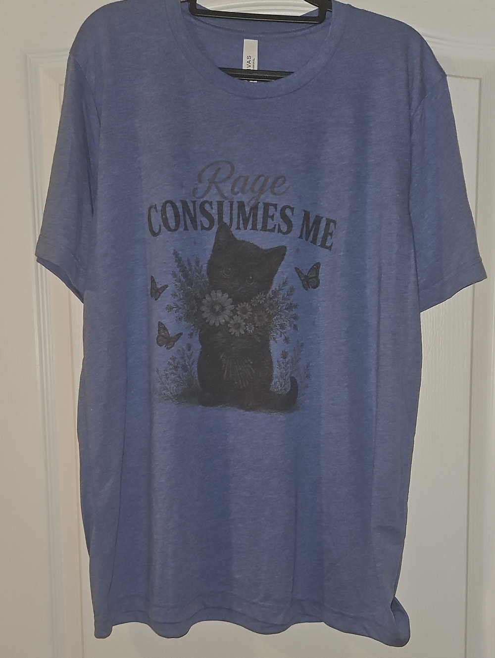 Graphic Shirt Custom Cat Print Rage Consumes Me New